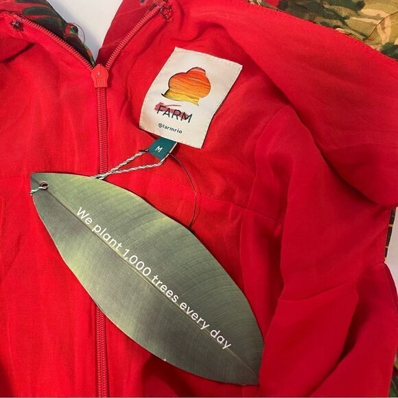 Farm Rio Red Forest Birds without Belt size M - Picture 9 of 13